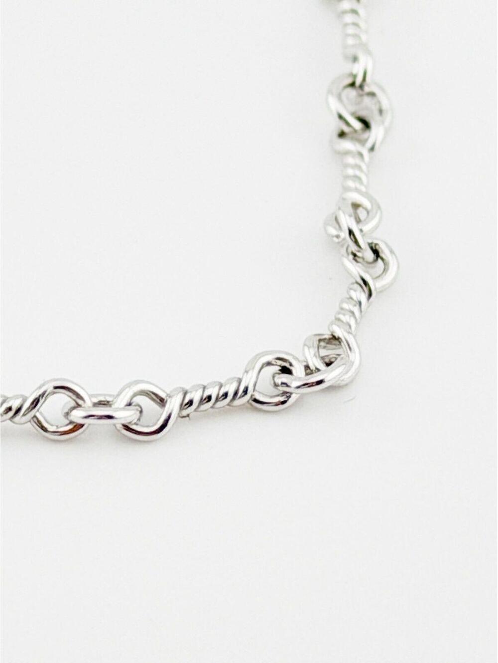 Chrome Hearts 18K White Gold Twist Chain
